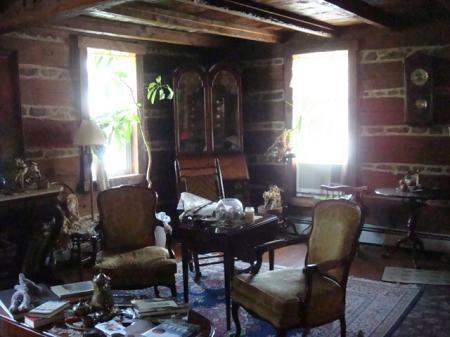 original log in living room